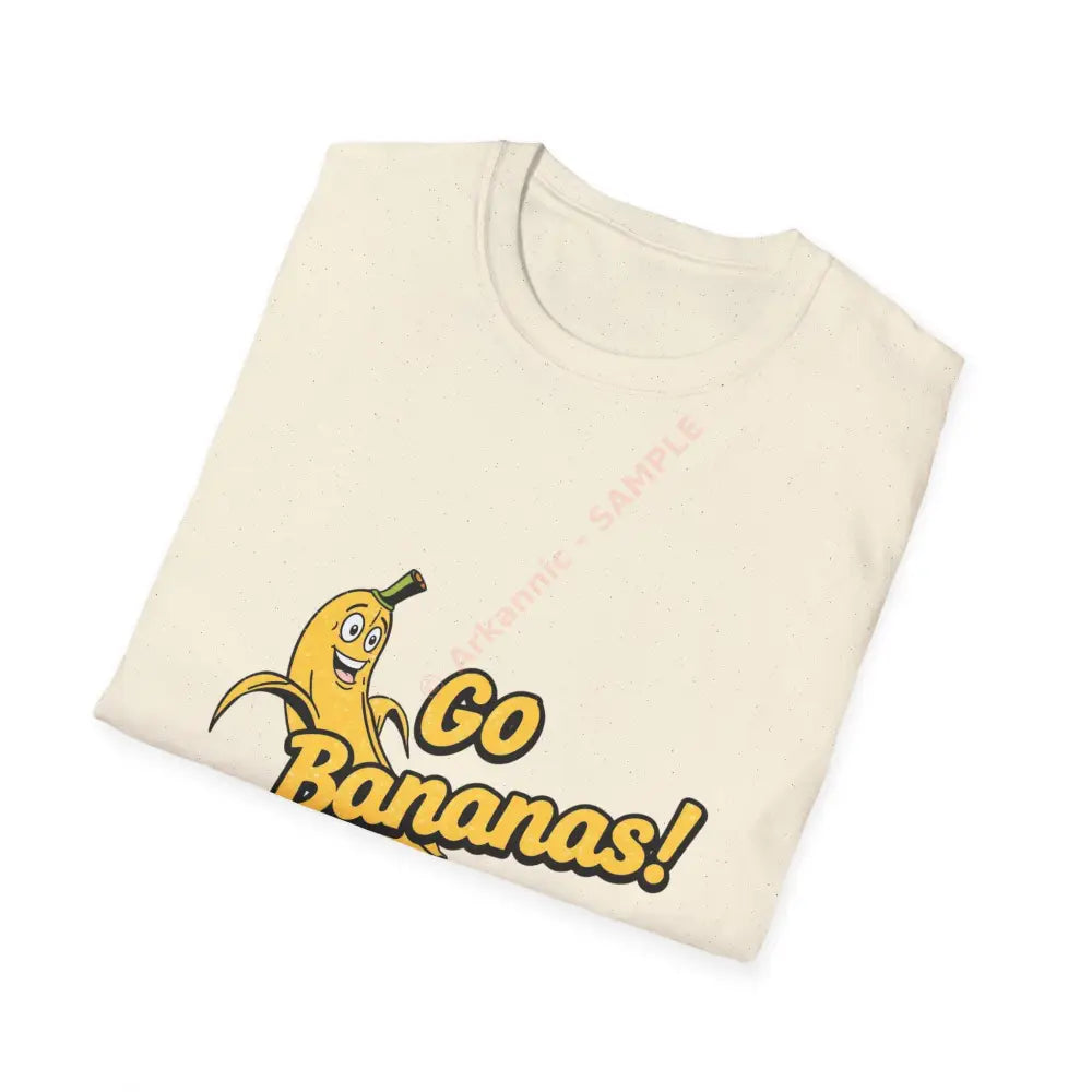 Cartoon banana T-shirt with funky bold lettering Positive Vibes Tee Casual Wear Gift for Friends Summer Style