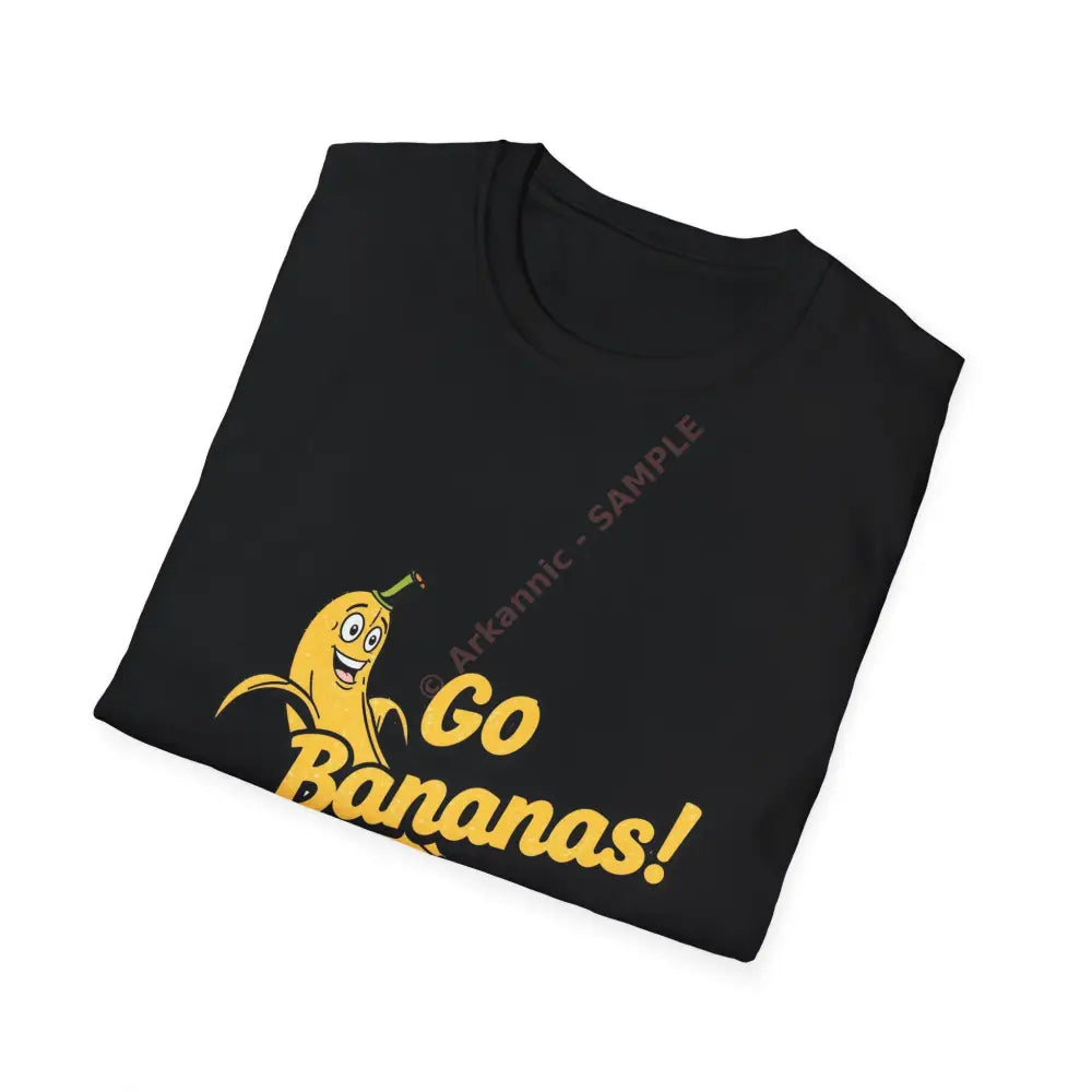 Cartoon banana T-shirt with funky bold lettering Positive Vibes Tee Casual Wear Gift for Friends Summer Style