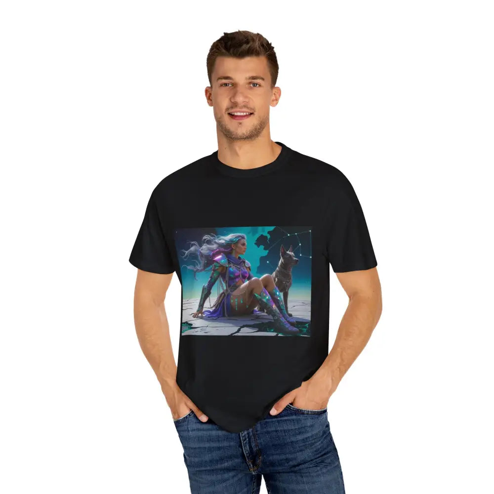 Celestial Guardian Unisex Garment-Dyed T-shirt T-Shirt