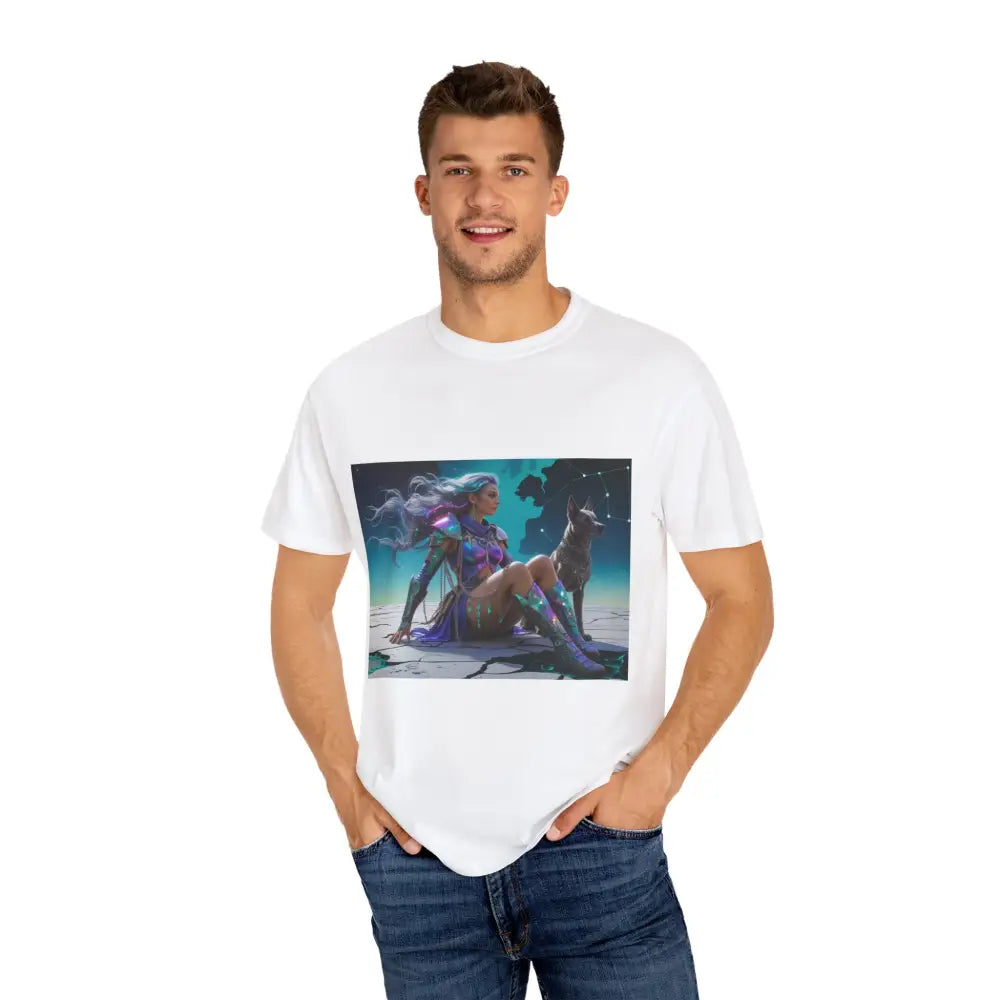 Celestial Guardian Unisex Garment-Dyed T-shirt T-Shirt