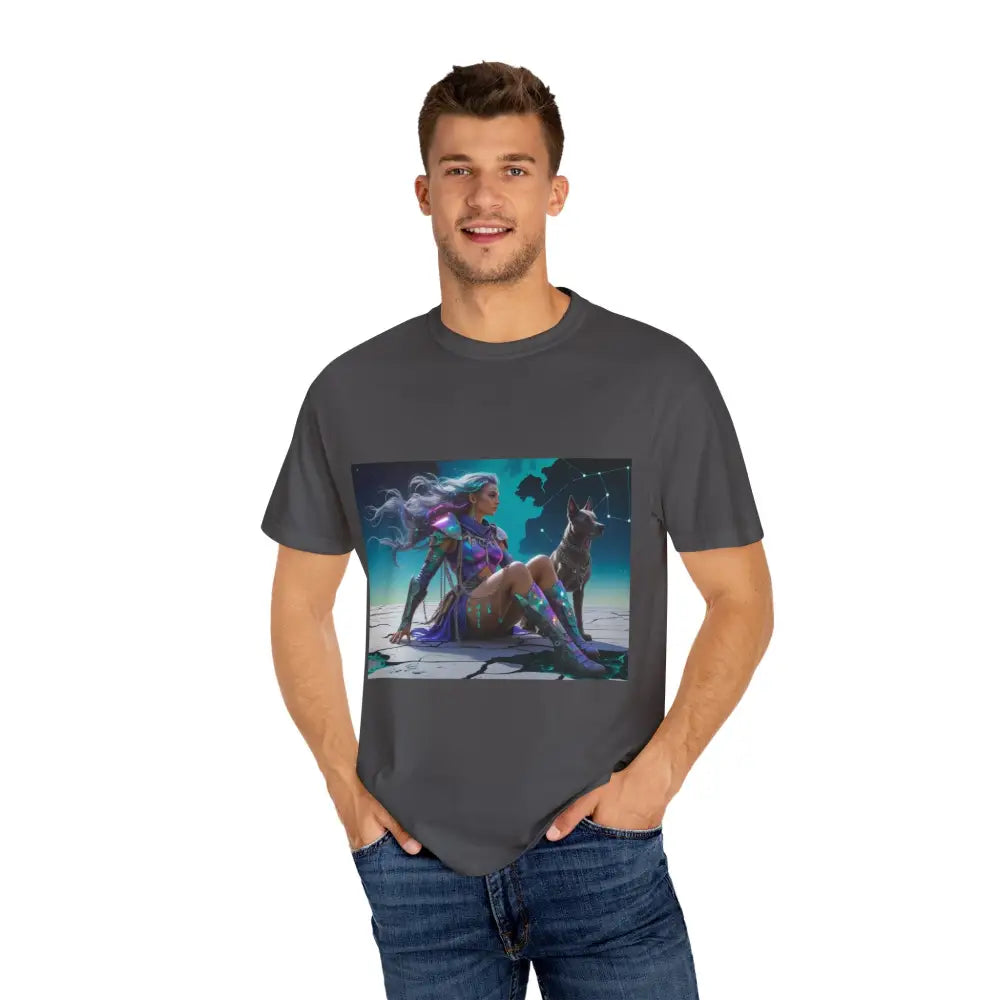 Celestial Guardian Unisex Garment-Dyed T-shirt T-Shirt