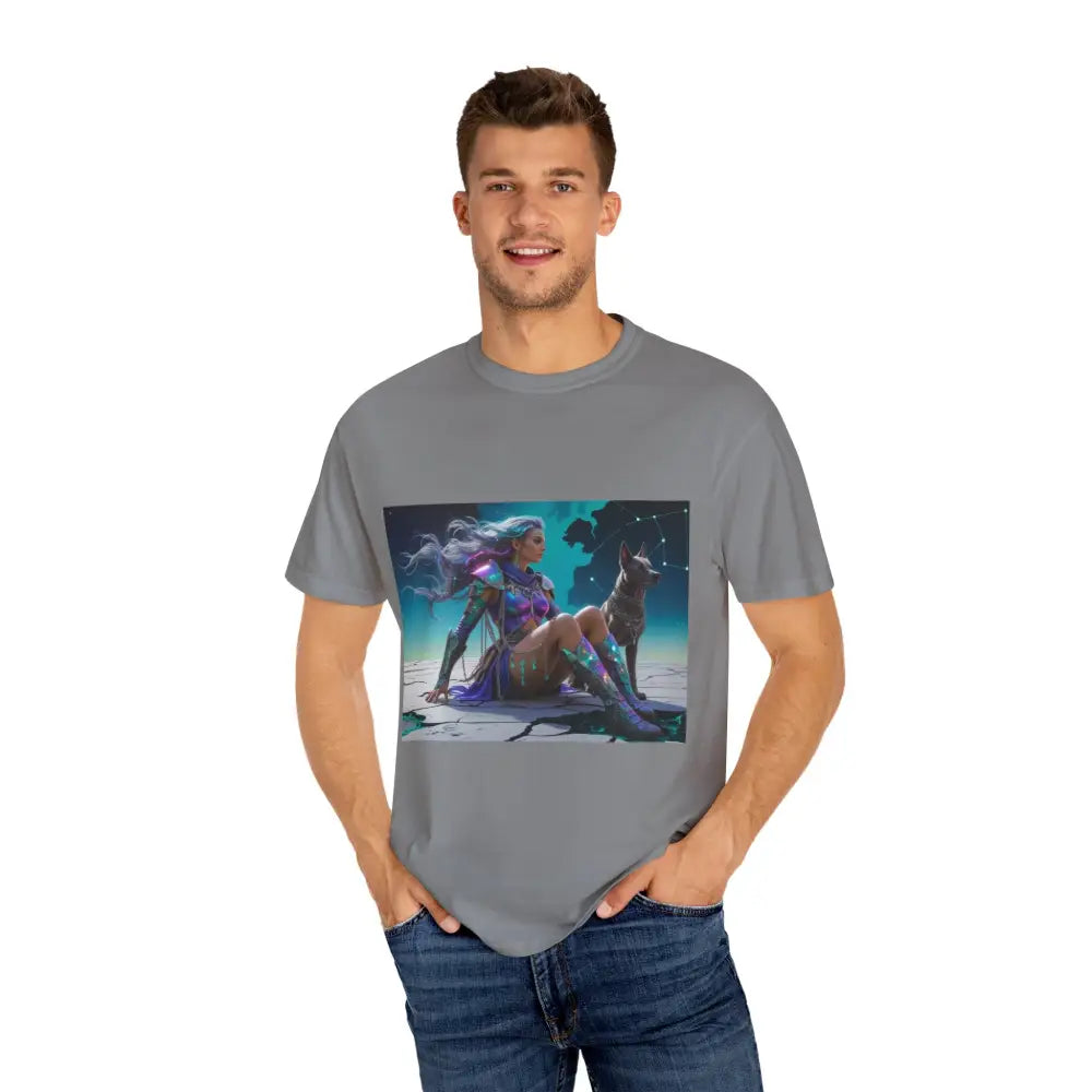 Celestial Guardian Unisex Garment-Dyed T-shirt T-Shirt
