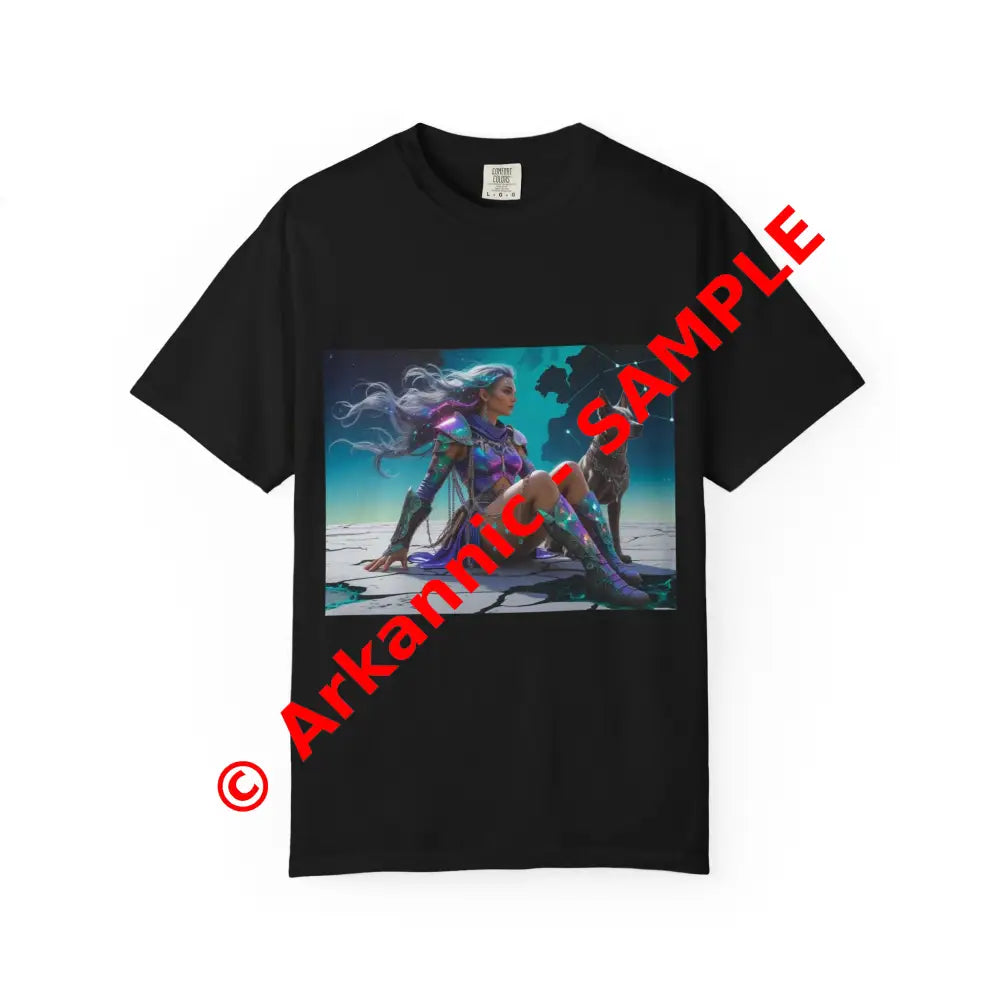 Celestial Guardian Unisex Garment-Dyed T-shirt Black / S T-Shirt