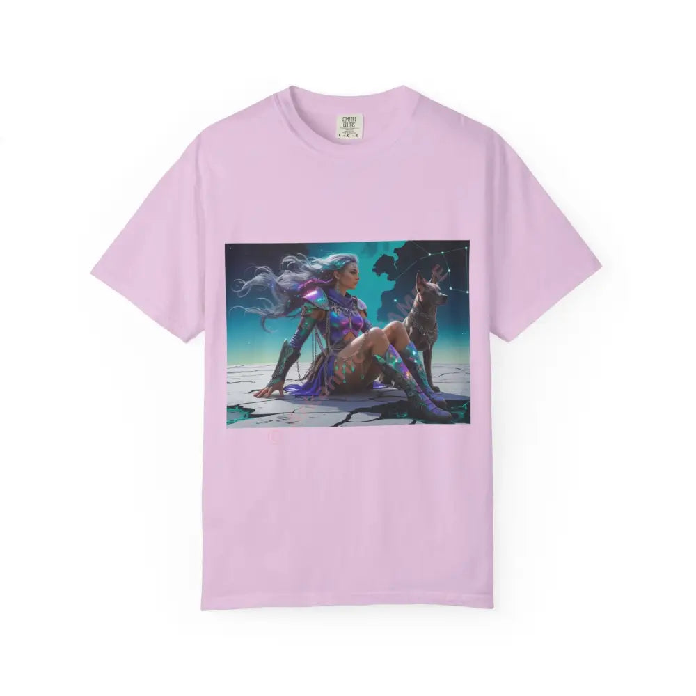 Celestial Guardian Unisex Garment-Dyed T-shirt Orchid / S T-Shirt