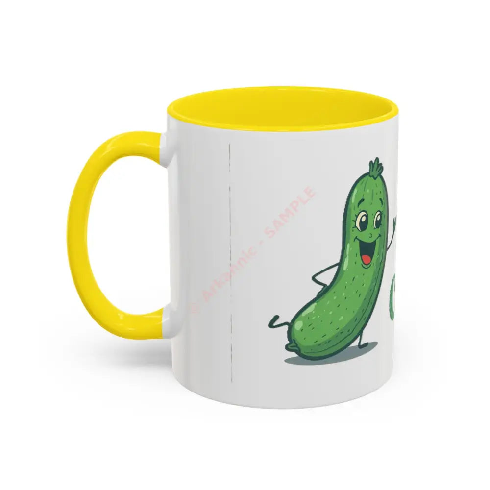 Chill as a Cucumber Coffee Mug | Funny Green Design | Cool Gift for Coffee & Tea Lovers Mug