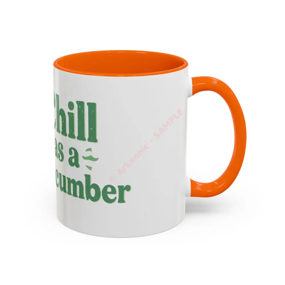 Chill as a Cucumber Coffee Mug | Funny Green Design | Cool Gift for Coffee & Tea Lovers Mug