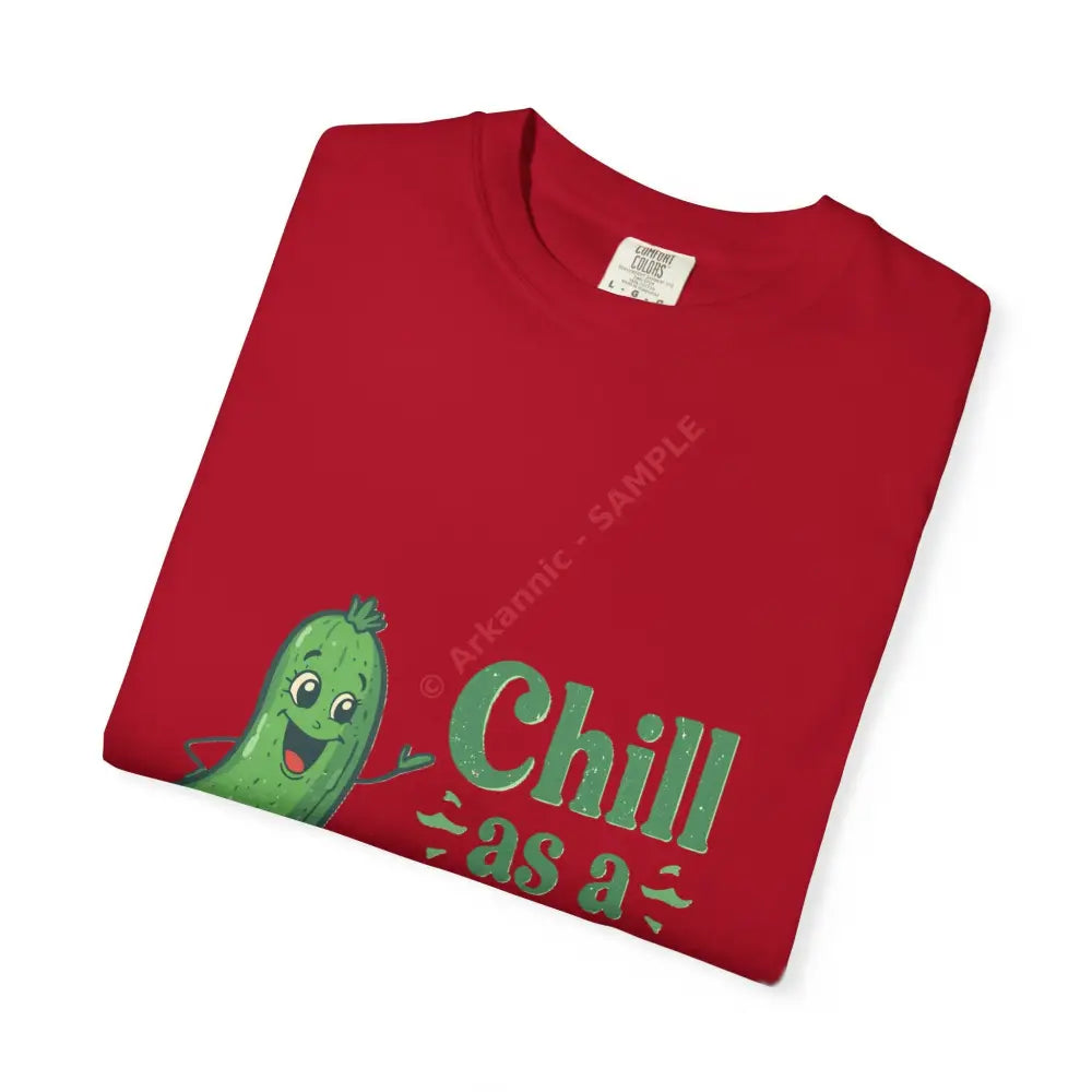 Chill as a Cucumber T-Shirt Funny T-Shirt Unisex Tee Gift for Him Gift for Her Relaxed Vibes Summer Fashion T-Shirt