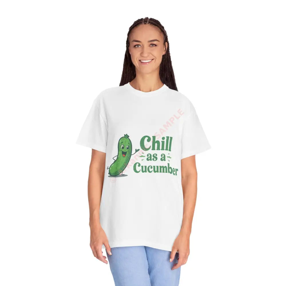 Chill as a Cucumber T-Shirt Funny T-Shirt Unisex Tee Gift for Him Gift for Her Relaxed Vibes Summer Fashion T-Shirt