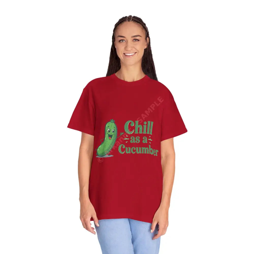 Chill as a Cucumber T-Shirt Funny T-Shirt Unisex Tee Gift for Him Gift for Her Relaxed Vibes Summer Fashion T-Shirt