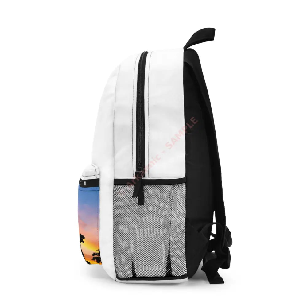 Dinosaur Sunset Backpack Trendy School Bag Adventure Backpack Kids Backpack Gift for Dinosaur Lovers One size Bags