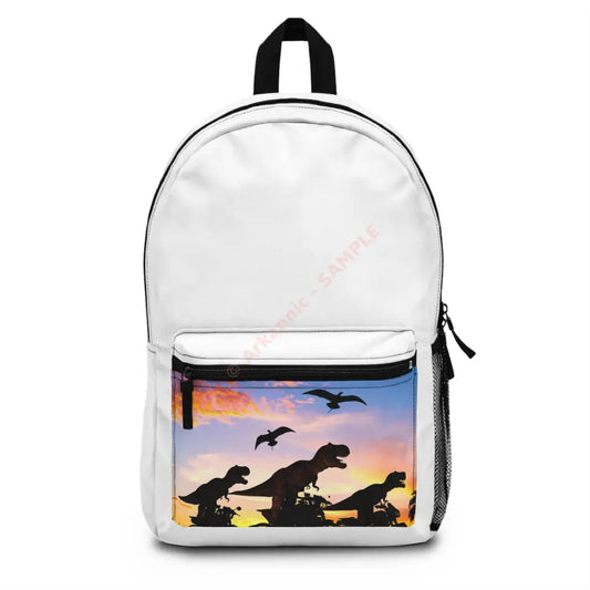 Dinosaur Sunset Backpack Trendy School Bag Adventure Backpack Kids Backpack Gift for Dinosaur Lovers One size Bags