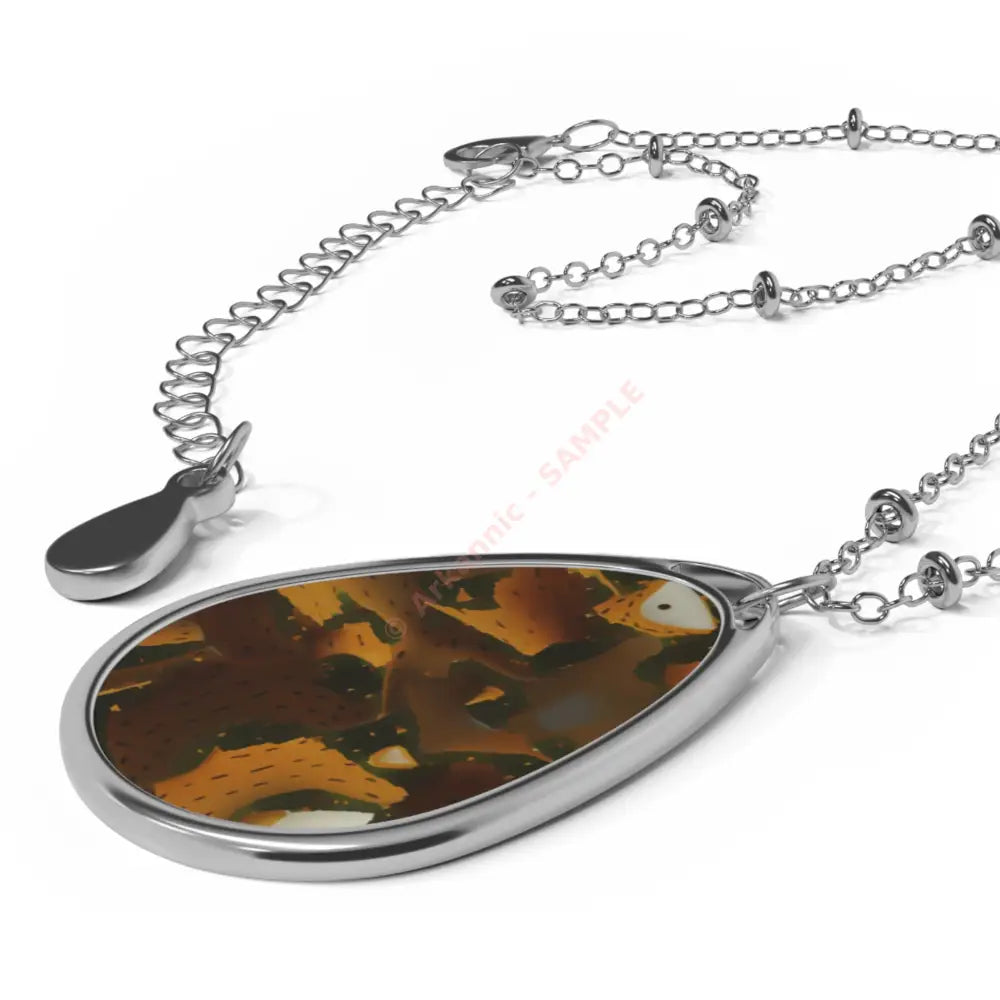 Elegant Oval Necklace with Unique Design Perfect for Everyday Wear Gifts for Her Fashion Accessory Anniversary Gift