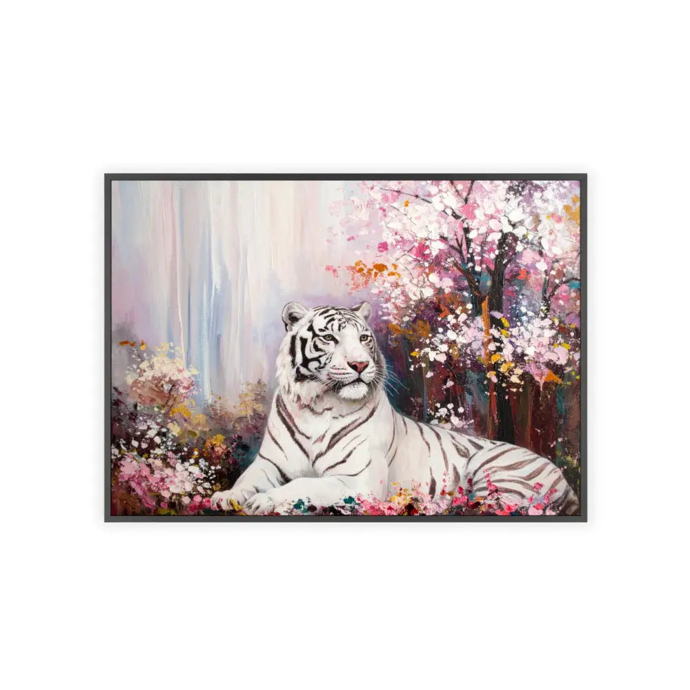 Elegant Tiger Art Poster with Wooden Frame | Wall Decor Home Aesthetic Gift for Animal Lovers Modern Art for Living