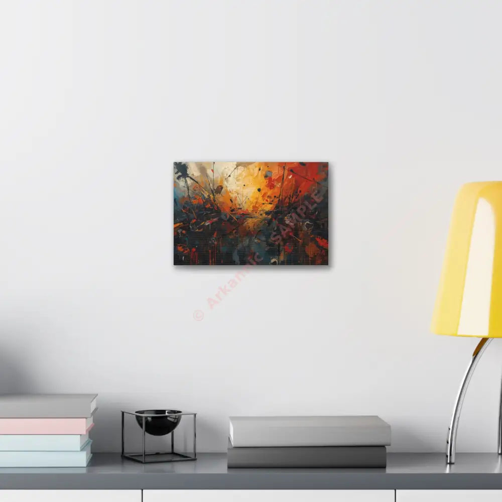 End of the World Abstract Canvas Wall Art Colorful Artwork Canvas
