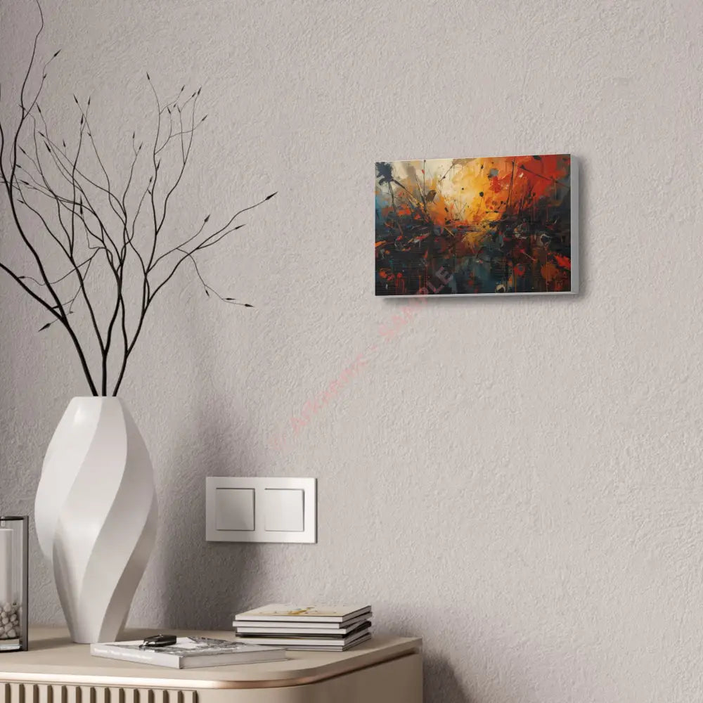 End of the World Abstract Canvas Wall Art Colorful Artwork Canvas