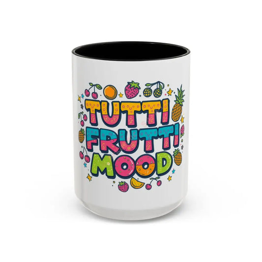 Fruit Mood Mug 15oz / Black Mug