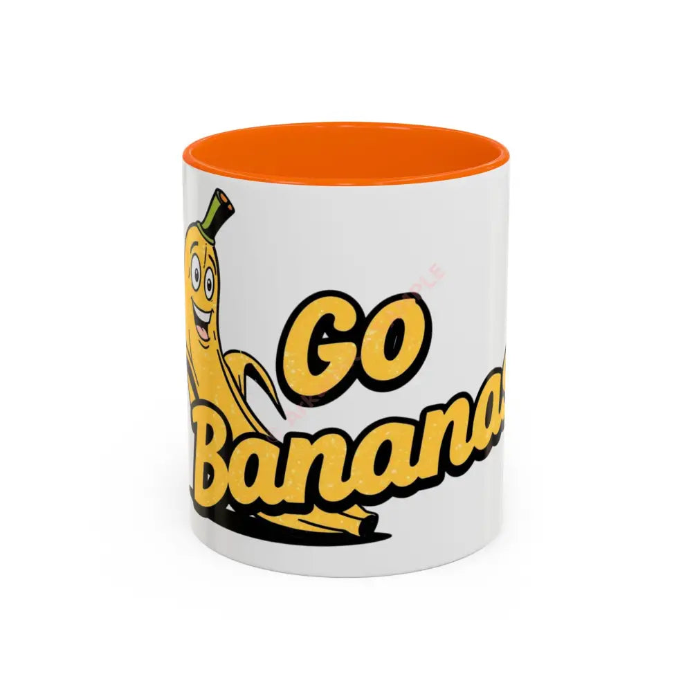 Go Bananas Coffee Mug, 11oz / Orange Mug