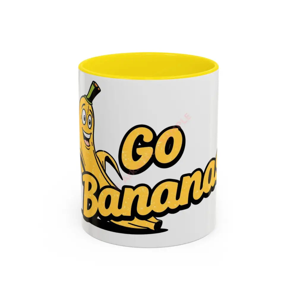 Go Bananas Coffee Mug, 11oz / Yellow Mug