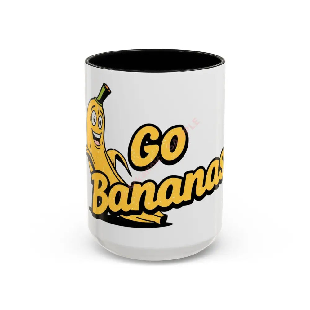 Go Bananas Coffee Mug, 15oz / Black Mug