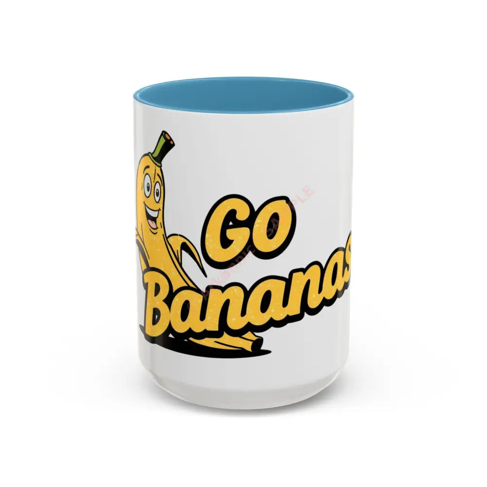 Go Bananas Coffee Mug, 15oz / Light Blue Mug