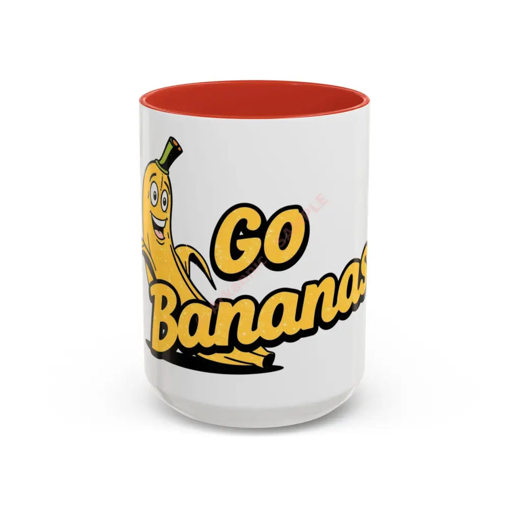 Go Bananas Coffee Mug, 15oz / Red Mug