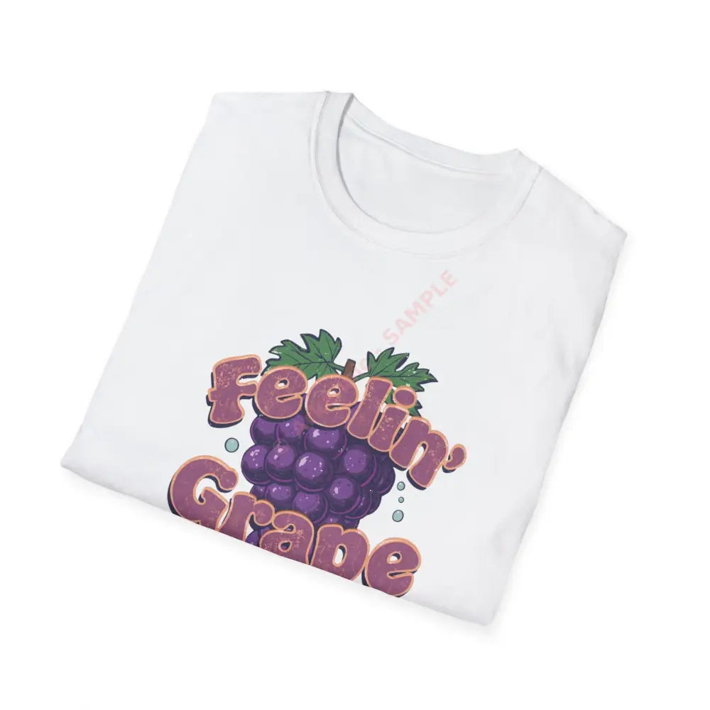 Grape T-shirt with bubbly groovy retro font Positive Vibes Tee Casual Wear Gift for Friends Summer Style Motivational