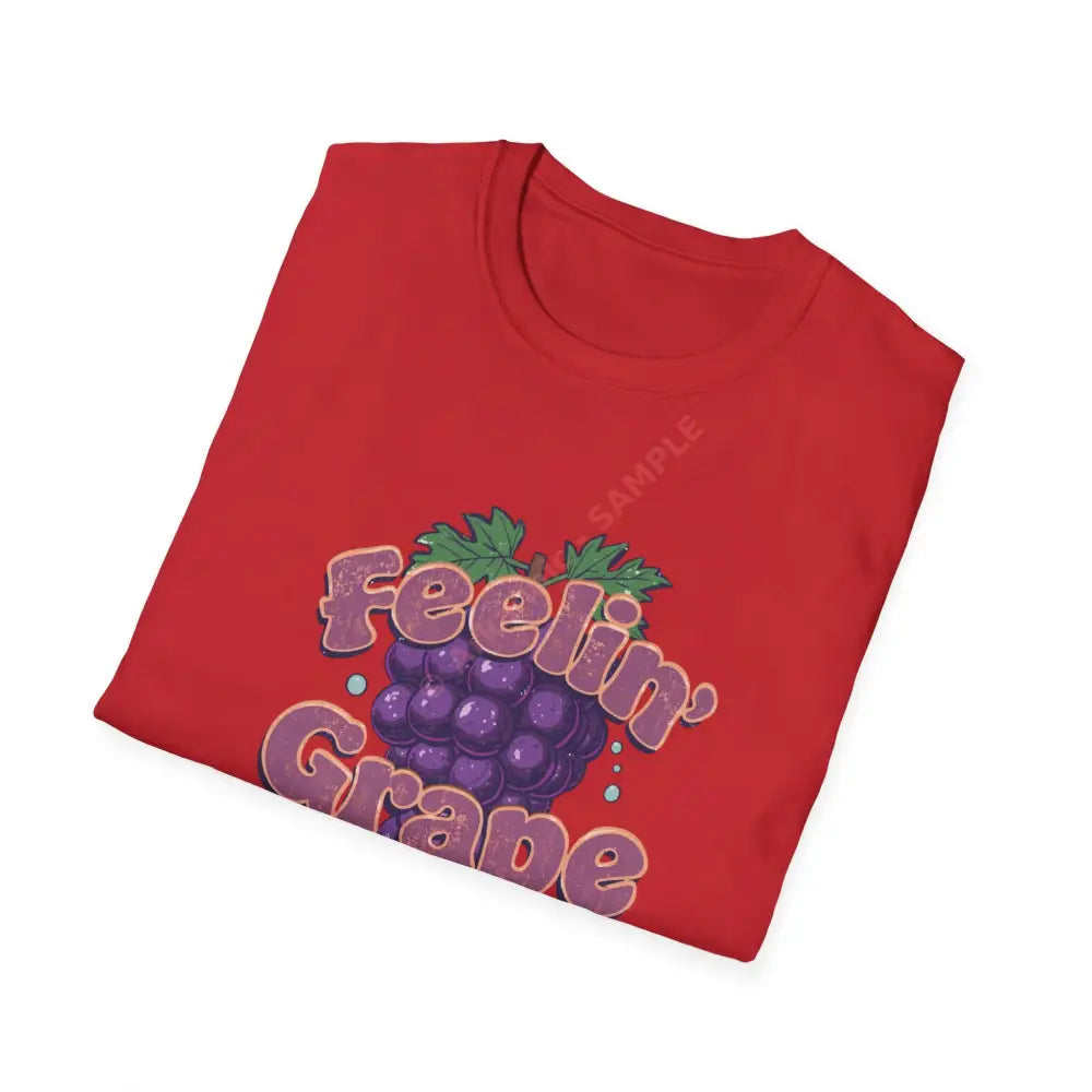 Grape T-shirt with bubbly groovy retro font Positive Vibes Tee Casual Wear Gift for Friends Summer Style Motivational