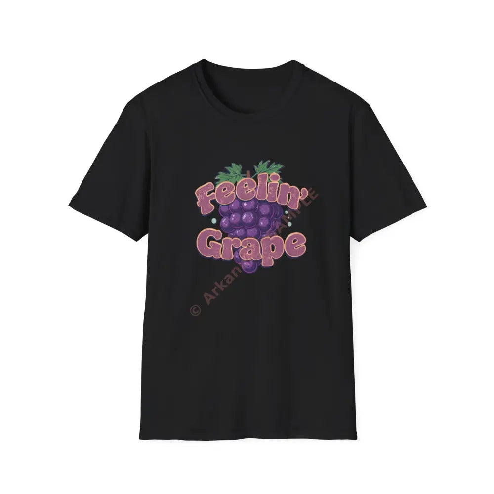 Grape T-shirt with bubbly groovy retro font Positive Vibes Tee Casual Wear Gift for Friends Summer Style Motivational