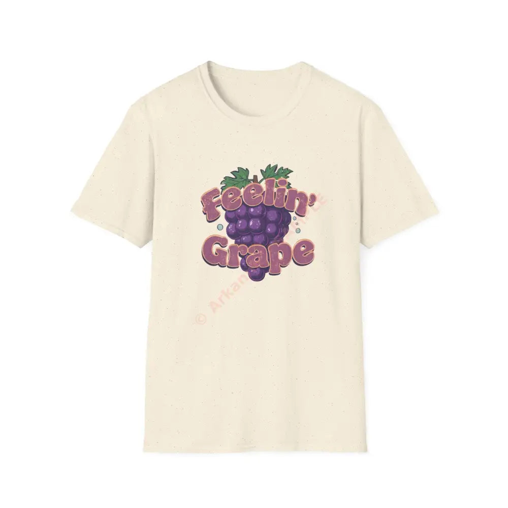Grape T-shirt with bubbly groovy retro font Positive Vibes Tee Casual Wear Gift for Friends Summer Style Motivational