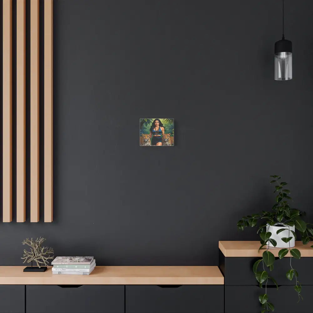Guardians of the Jungle: Feline Harmony Graphic Novel Wildlife PortraitCanvas Canvas