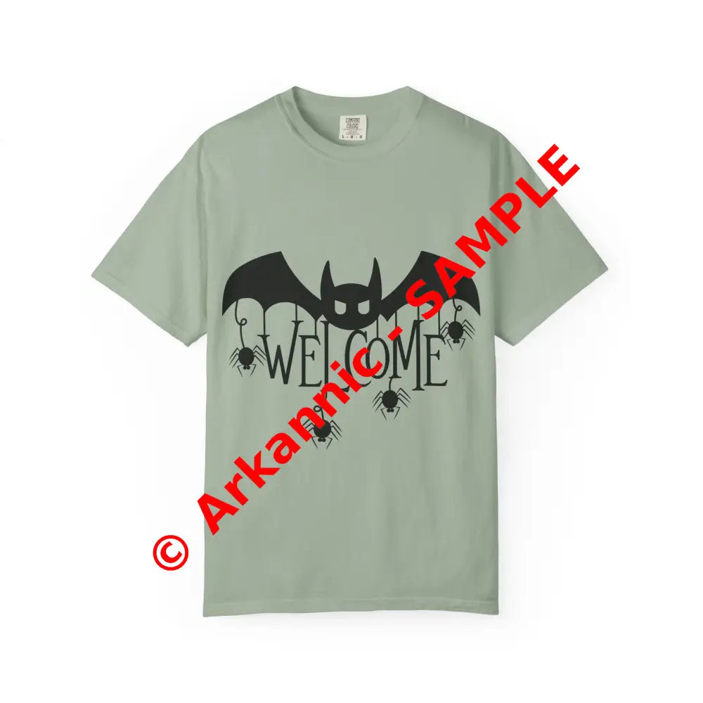 Halloween-Themed Unisex T-Shirt with Spooky Welcome Design Perfect for Fall Costume Parties Gift for Halloween Lovers