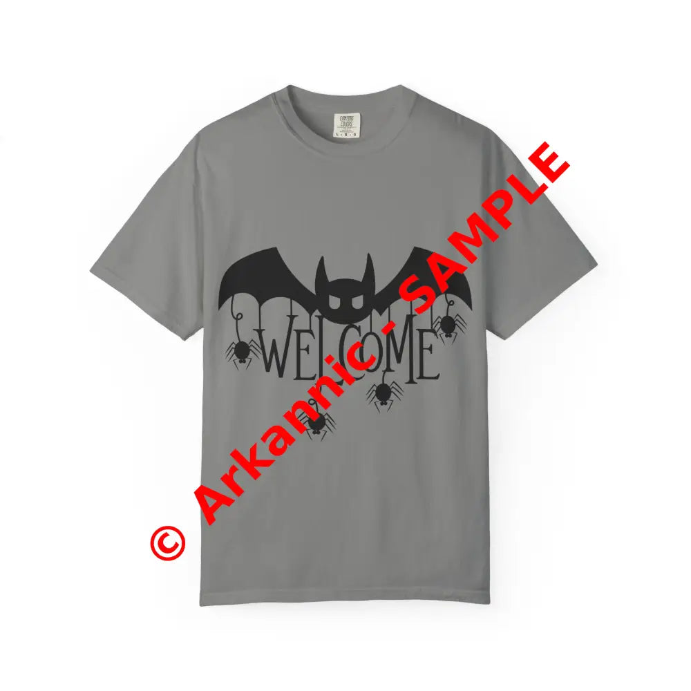 Halloween-Themed Unisex T-Shirt with Spooky Welcome Design Perfect for Fall Costume Parties Gift for Halloween Lovers