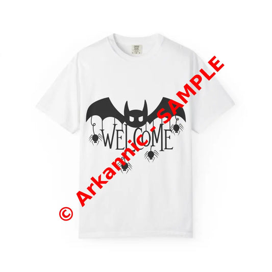 Halloween-Themed Unisex T-Shirt with Spooky Welcome Design Perfect for Fall Costume Parties Gift for Halloween Lovers