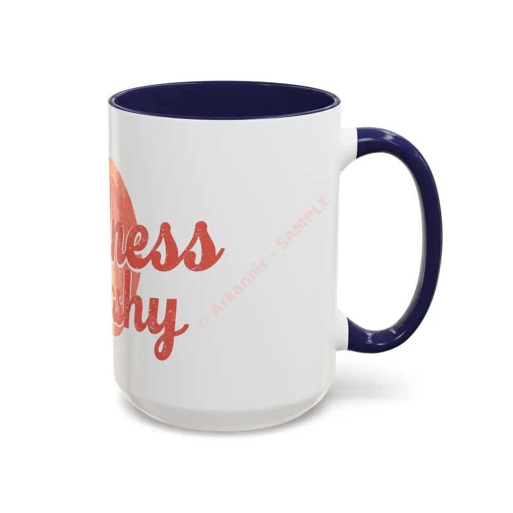 Kindness Is Peachy Coffee Mug | Positive Quote Mug | Cute Peach Design Cup for Coffee & Tea Lovers Mug