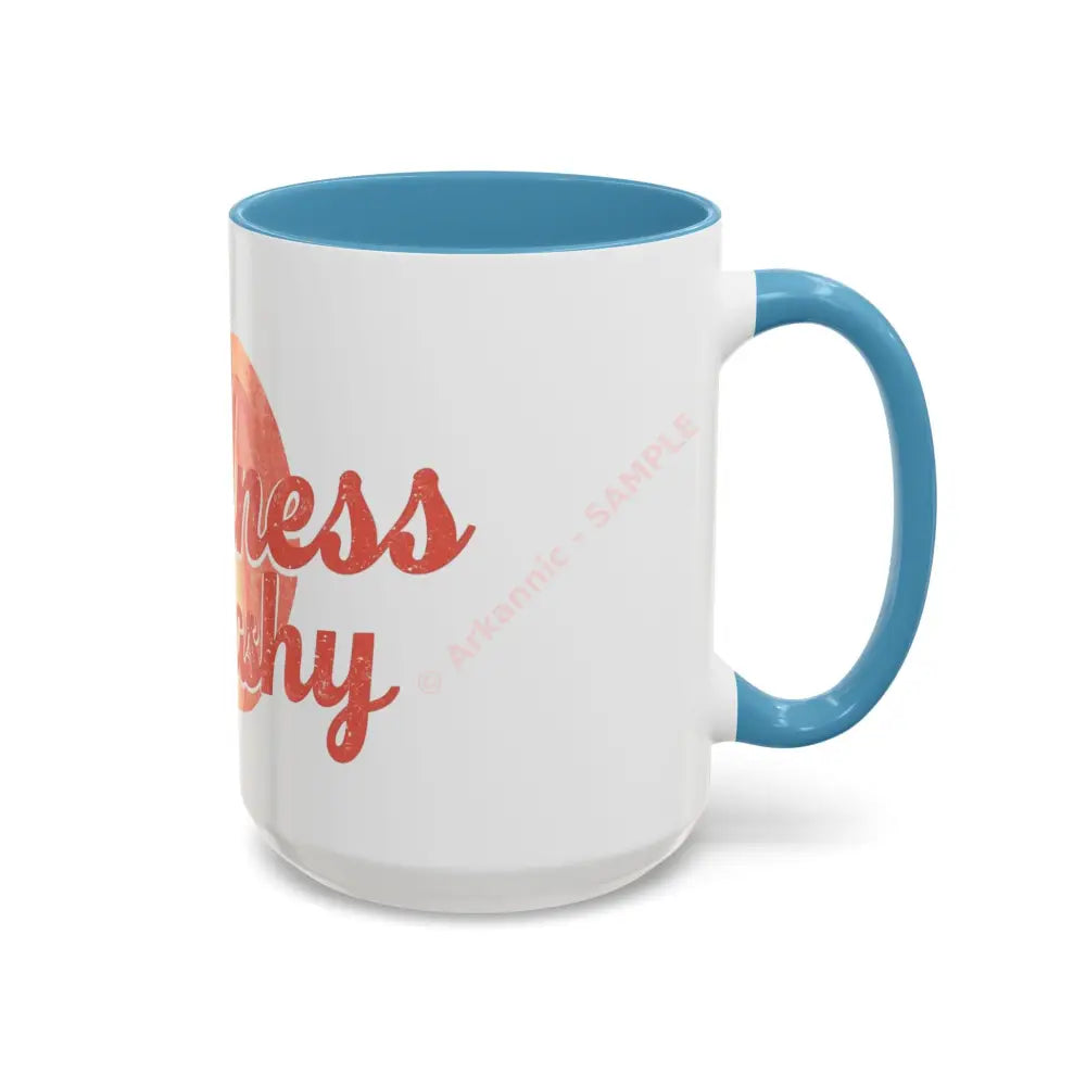 Kindness Is Peachy Coffee Mug | Positive Quote Mug | Cute Peach Design Cup for Coffee & Tea Lovers Mug