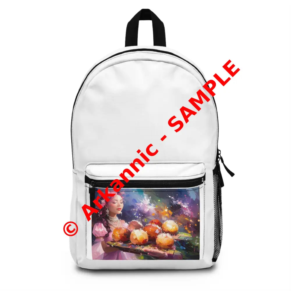 Luminous Dreamer: Ethereal Fantasy Portrait Digital Surrealism Illustration Backpack One size Bags