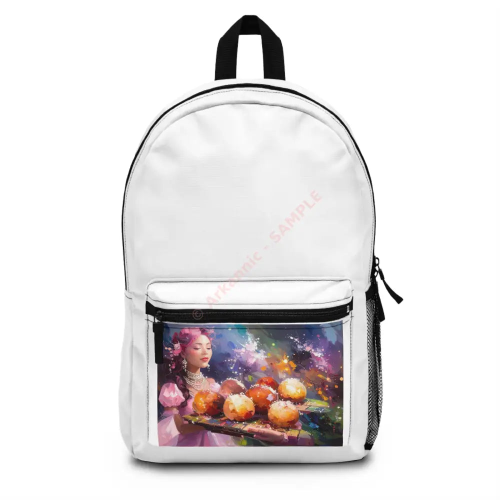 Luminous Dreamer: Ethereal Fantasy Portrait Digital Surrealism Illustration Backpack One size Bags