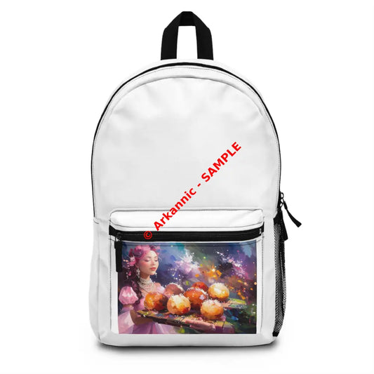 Luminous Dreamer: Ethereal Fantasy Portrait Digital Surrealism Illustration Backpack One size Bags