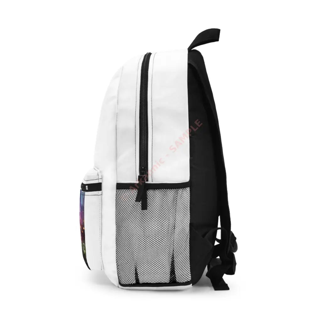 Luminous Dreamer: Ethereal Fantasy Portrait Digital Surrealism Illustration Backpack One size Bags