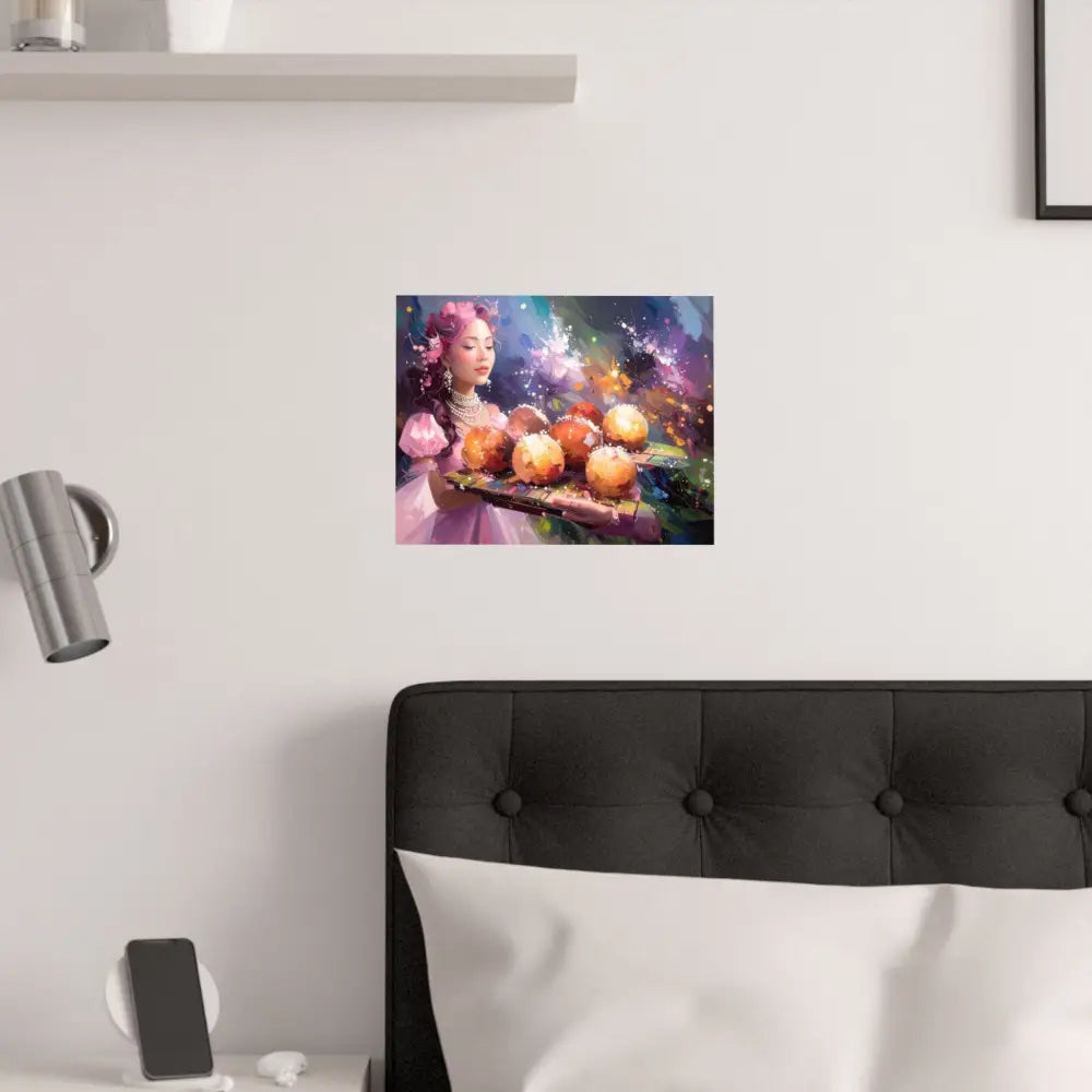 Luminous Reverie: Chromatic Dreamscape Digital Impressionist Portrait Poster Poster