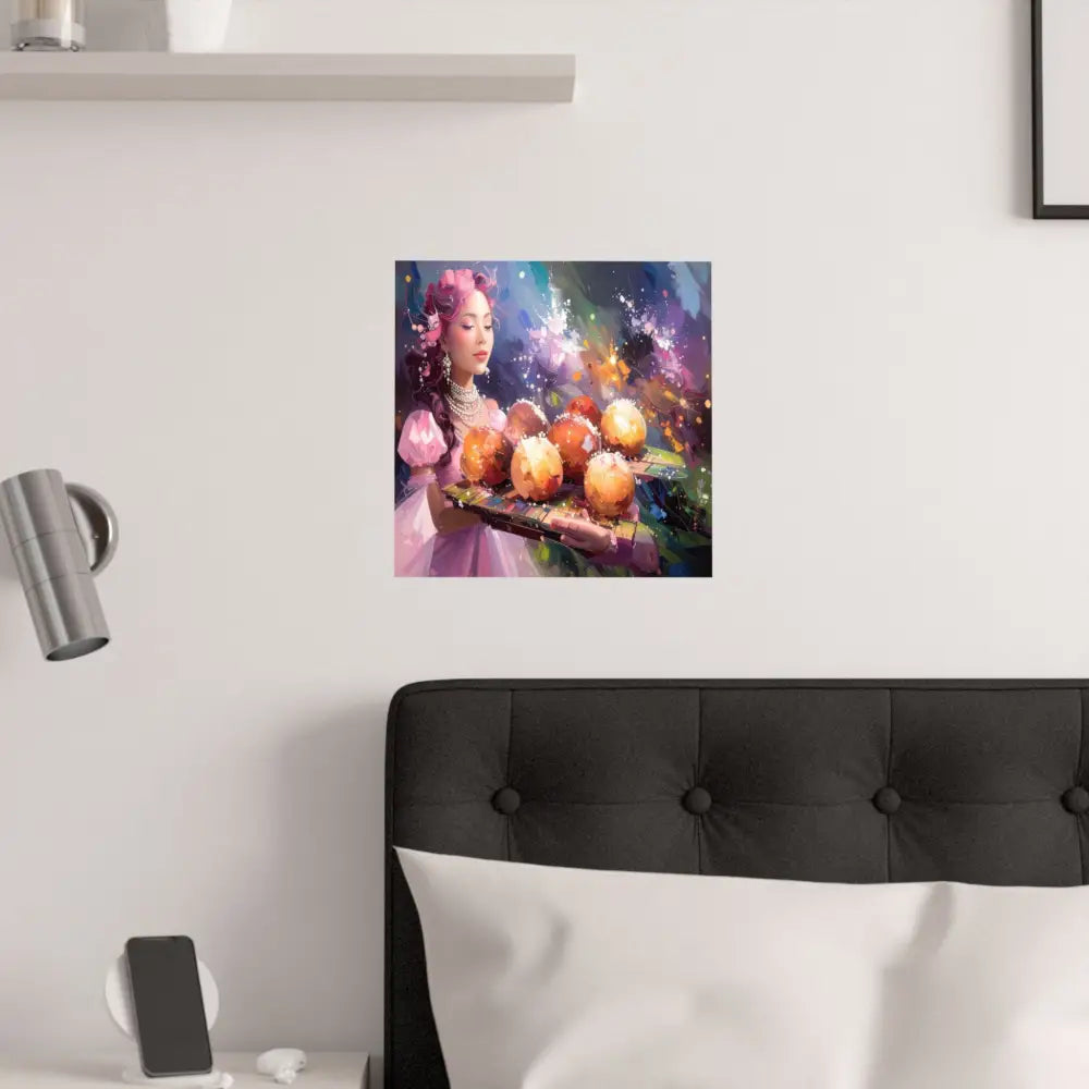 Luminous Reverie: Chromatic Dreamscape Digital Impressionist Portrait Poster Poster