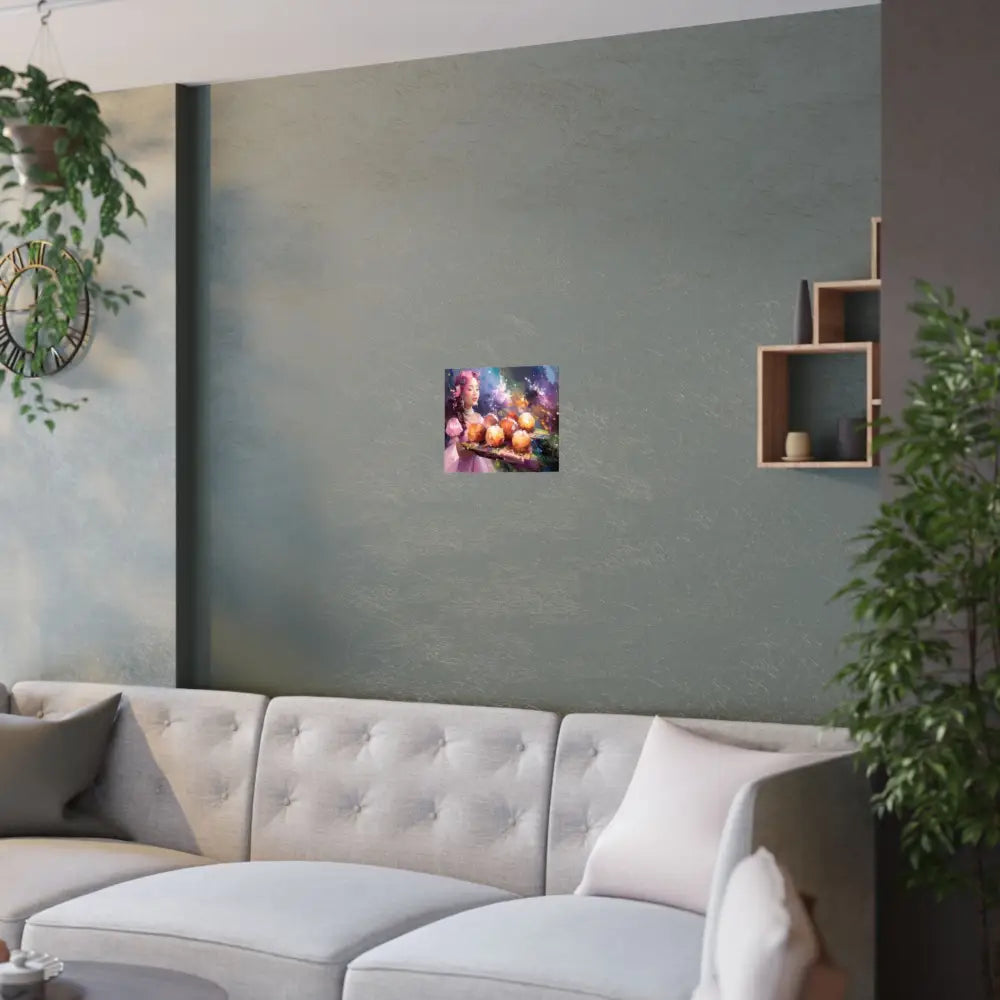 Luminous Reverie: Chromatic Dreamscape Digital Impressionist Portrait Poster Poster