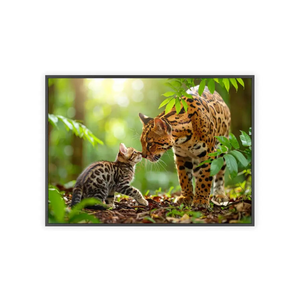Nature-Inspired Framed Poster: Wildlife Art for Animal Lovers Home Decor Gift for Friends Eco-Friendly Wall Art Pet
