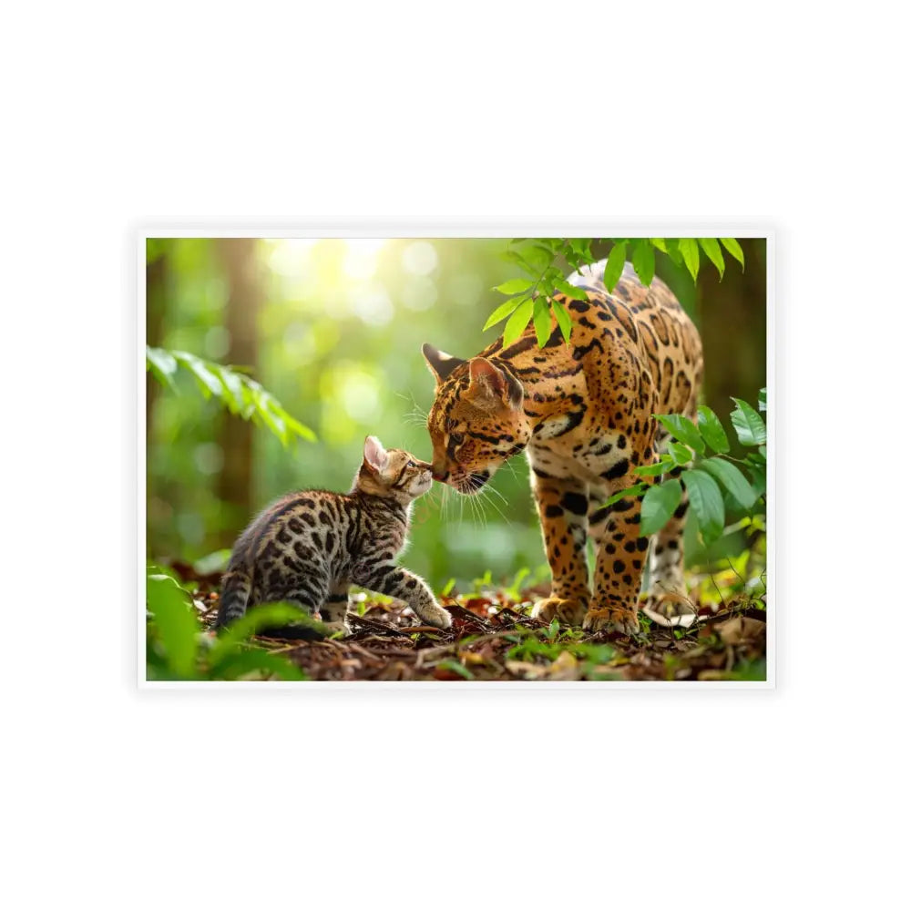 Nature-Inspired Framed Poster: Wildlife Art for Animal Lovers Home Decor Gift for Friends Eco-Friendly Wall Art Pet