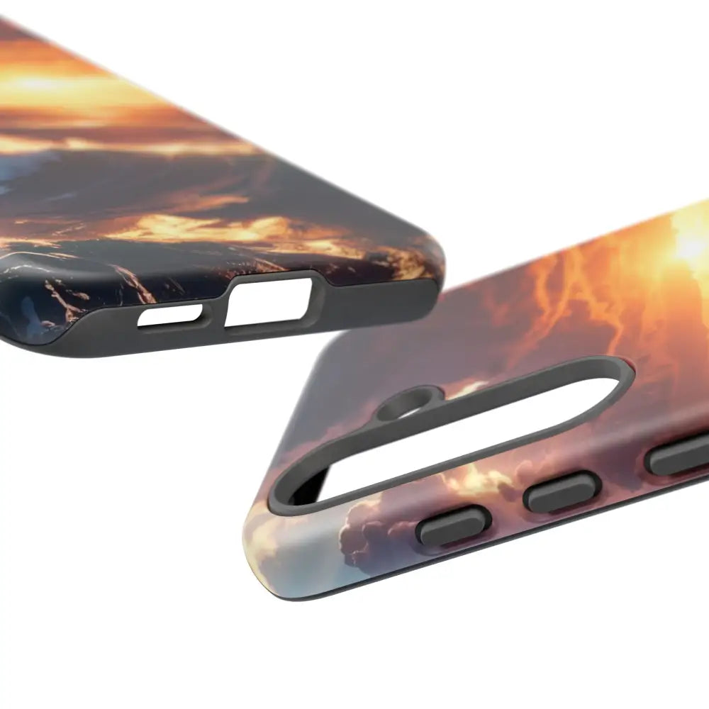 Ocean Sunset Phone Case | Tough Cases Gift for Beach Lovers Gadget Accessories Nature Photography Ocean Theme Phone Case