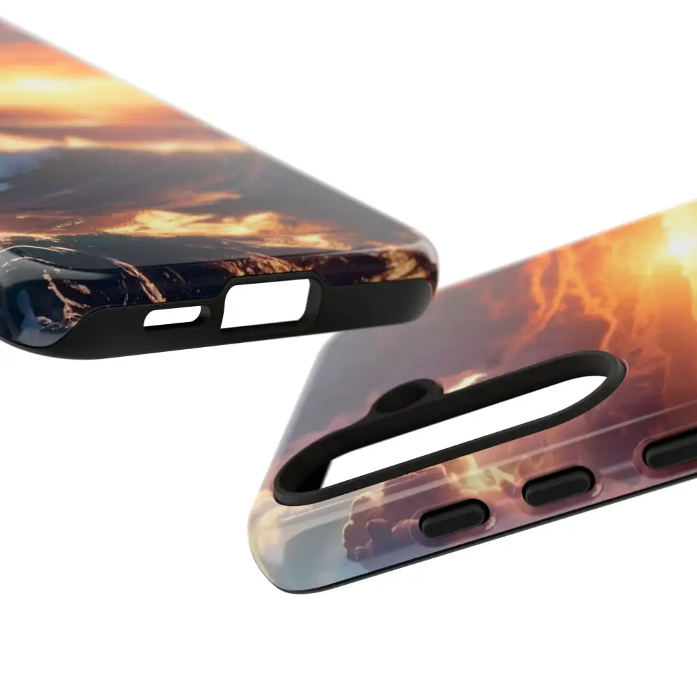 Ocean Sunset Phone Case | Tough Cases Gift for Beach Lovers Gadget Accessories Nature Photography Ocean Theme Phone Case