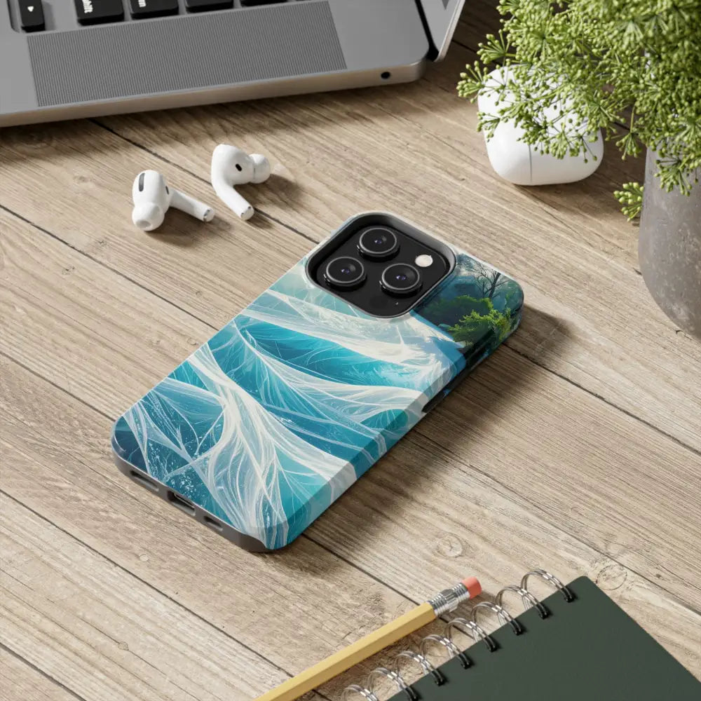 Ocean Waves Tough Phone Case | Protective Cover Beach Lover Gift Summer Vibe Accessory Unique Phone Protector Nature
