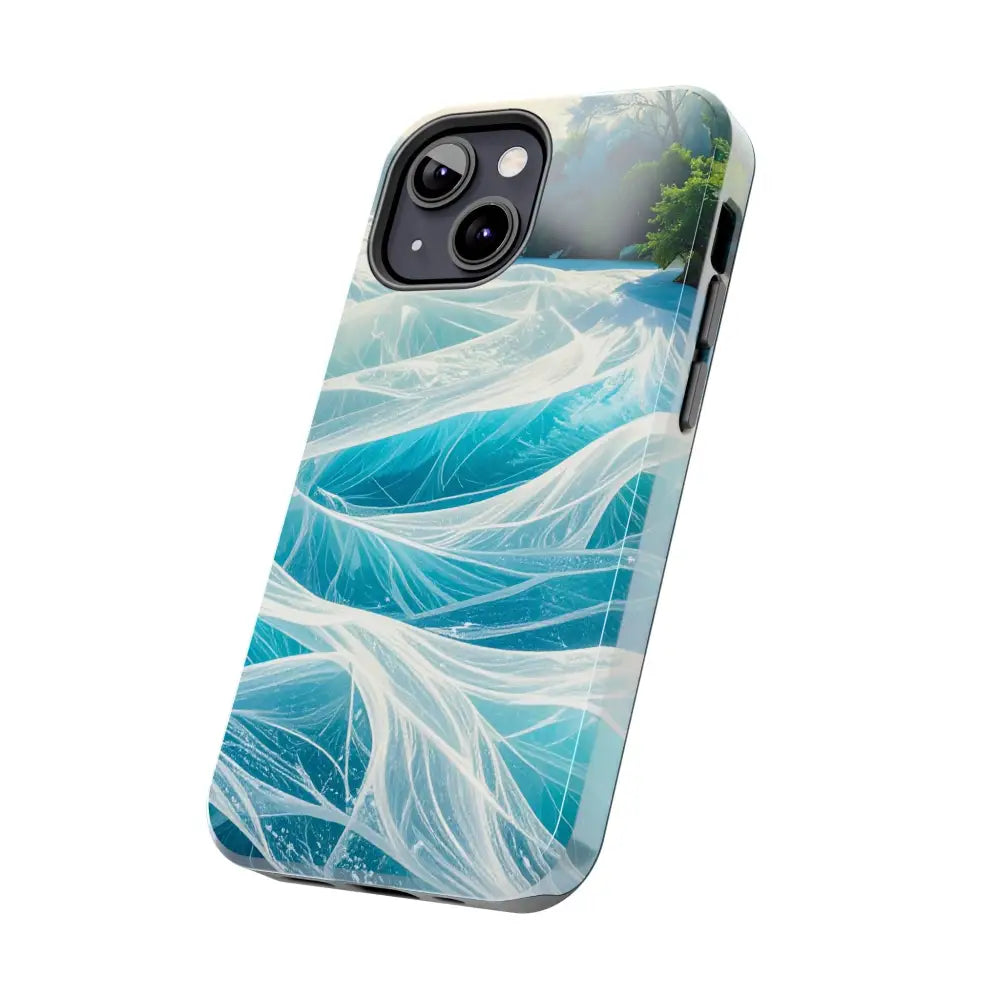 Ocean Waves Tough Phone Case | Protective Cover Beach Lover Gift Summer Vibe Accessory Unique Phone Protector Nature