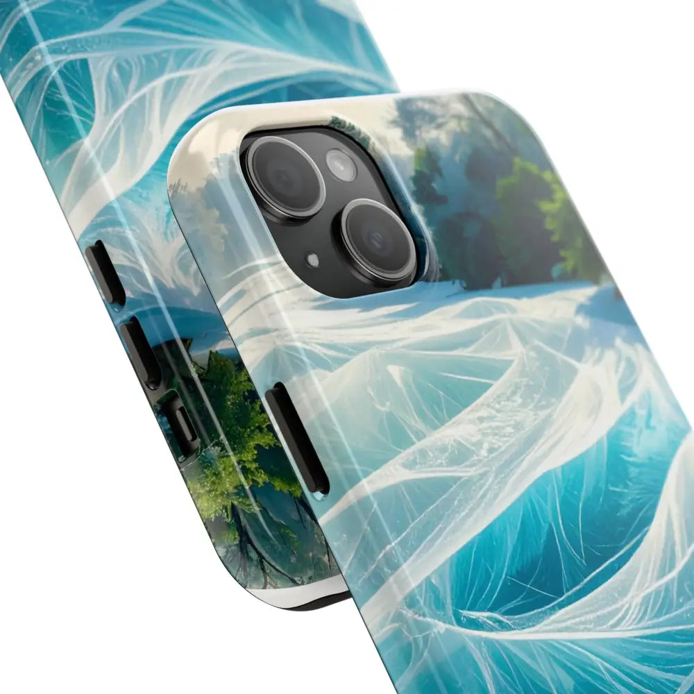 Ocean Waves Tough Phone Case | Protective Cover Beach Lover Gift Summer Vibe Accessory Unique Phone Protector Nature