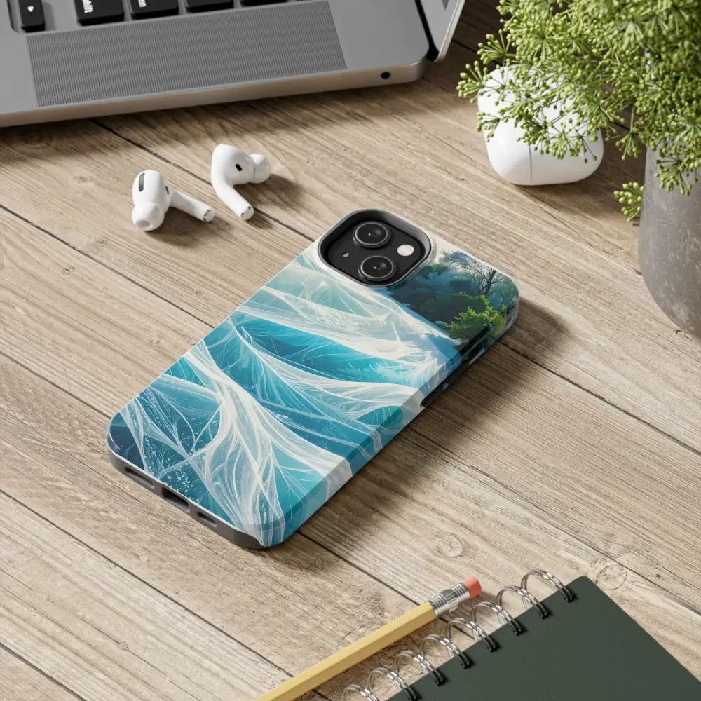 Ocean Waves Tough Phone Case | Protective Cover Beach Lover Gift Summer Vibe Accessory Unique Phone Protector Nature